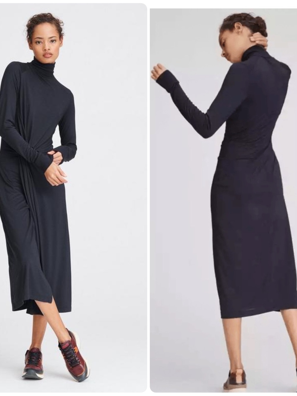 Rag & Bone Draped Shaw Midi Dress